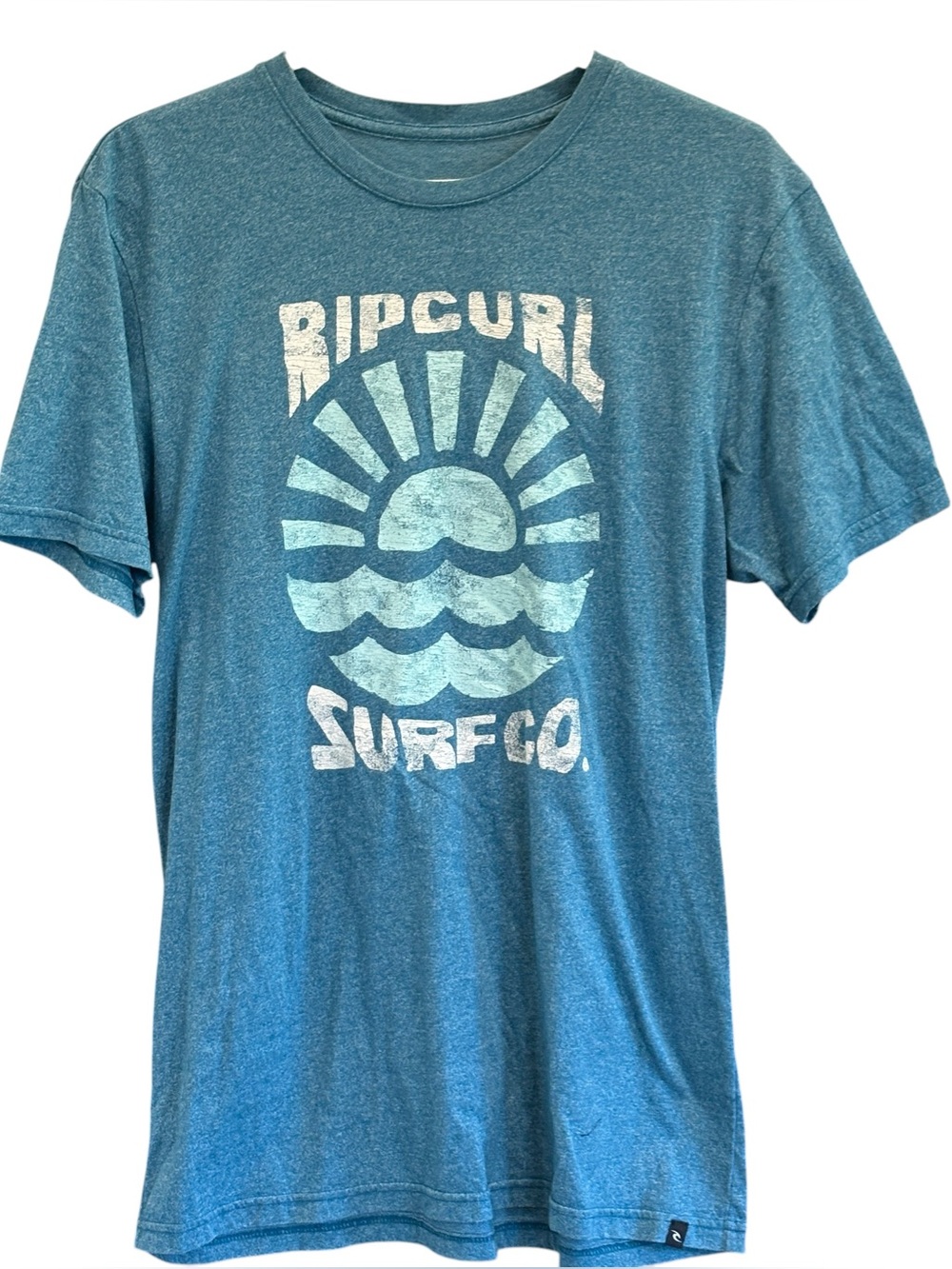 Rip Curl Surf Co. Tee Shirt Blue Mens Graphic Size Medium